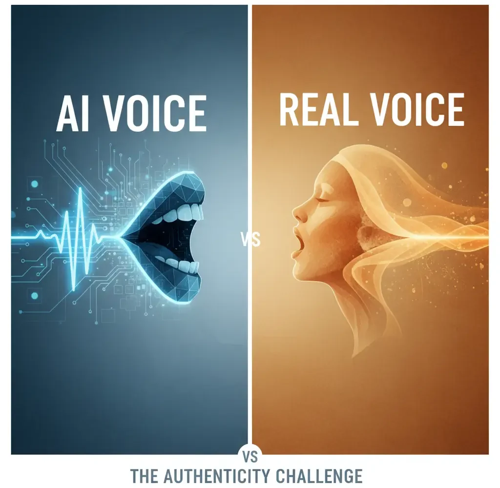 voz artificial vs voz real